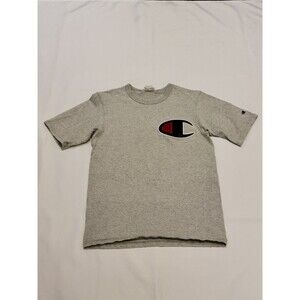 Champion T-Shirt Womens Small Embroidered Big Logo Cotton Short Sleeve Basic